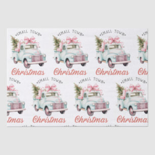Watercolor Small Town Christmas  Tissue Paper