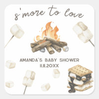 Watercolor S'more Baby Shower 