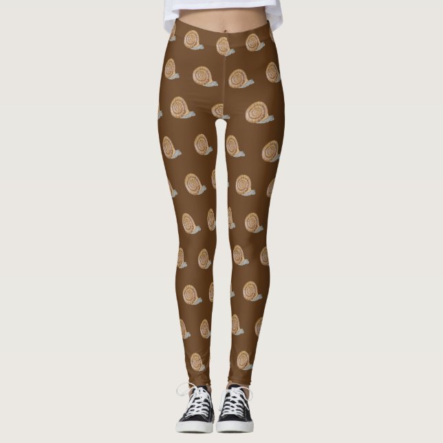 Watercolor Snail Leggings (Front)