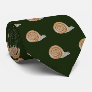 Watercolor Snail Tie