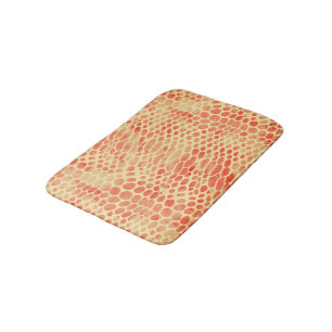 Watercolor Snake Print Bath Mat