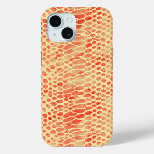 Watercolor Snake Print iPhone 15 Case