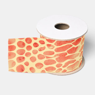 Watercolor Snake Print Grosgrain Ribbon