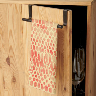 Watercolor Snake Print Kitchen Towel