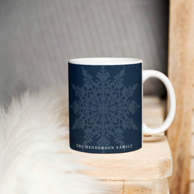 Watercolor Snowflakes | Winter Custom Coffee Mug (Creator Uploaded)