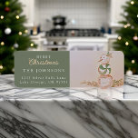 Watercolor Snowman Merry Christmas Return Address<br><div class="desc">A hand-painted watercolor vintage candy snowman on a charming Christmas holiday return address label</div>