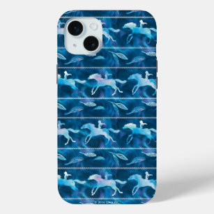 Watercolor Spirit & Lucky Silhouette Pattern iPhone 15 Mini Case