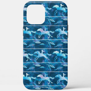 Watercolor Spirit & Lucky Silhouette Pattern iPhone 12 Pro Max Case