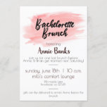 Watercolor Splash Brunch Invite<br><div class="desc">We all know there are some women who don't always belong at your bachelorette party,  but they still deserve to have one final send off with you.  A bachelorette brunch is the perfect send off with every woman in your life!</div>