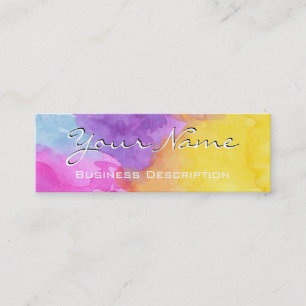Watercolor splash Business Card