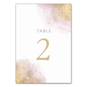 watercolor splash design Table Number 2