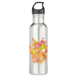 Watercolor Splash Dog Paw Print 710 Ml Water Bottle