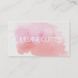 Watercolor Splash Double-Sided Business Card