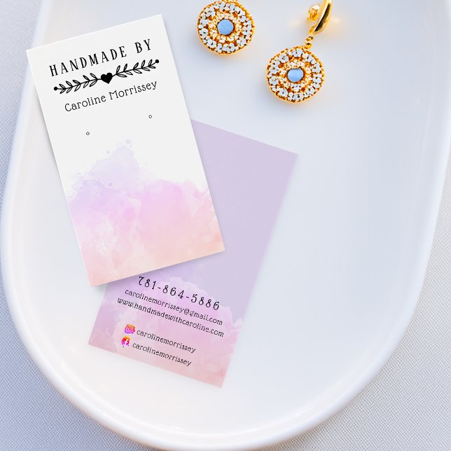 Watercolor Splash Earring Display Card (Watercolor Splash Earring Display Card)
