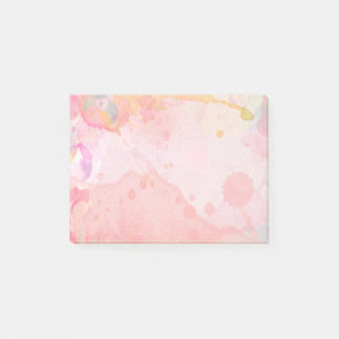 Watercolor Splash In Pastels Post-it Notes