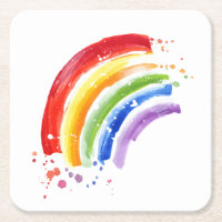 Watercolor Splash Rainbow
