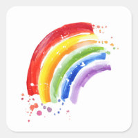 Watercolor Splash Rainbow