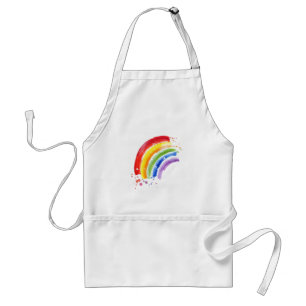 Watercolor Splash Rainbow Standard Apron