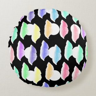 Watercolor Splash! Round Pillow