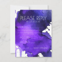 Watercolor Splat Wedding