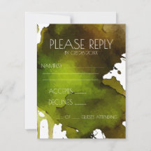 Watercolor Splat Wedding