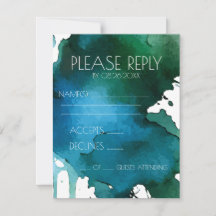 Watercolor Splat Wedding