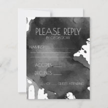 Watercolor Splat Wedding