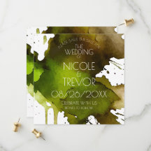 Watercolor Splat Wedding