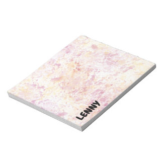 Watercolor Splatter & Drops Notepad