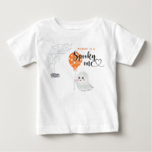 Watercolor Spooky One 1st Birthday Baby T-Shirt