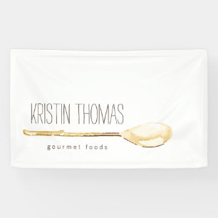 Watercolor Spoon Catering, Chef Banner