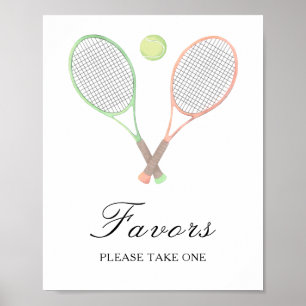 Watercolor sport bridal shower - Favours Poster