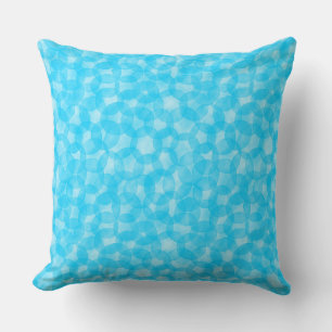 Watercolor Spots Pattern - Sky Blue Throw Pillow