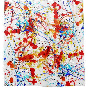 Watercolor Spots White Background Pattern