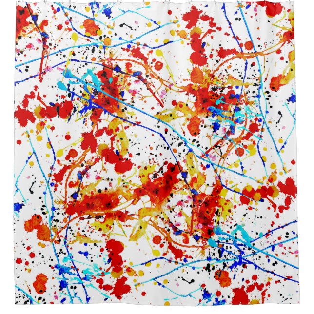 Watercolor Spots White Background Pattern (Front)