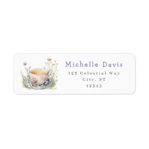 Watercolor Spring Bridal Shower Tea Party Address