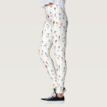 Watercolor Spring Wildflower Botanical Women Leggings<br><div class="desc">Watercolor Spring Wildflower Botanical Women Leggings</div>