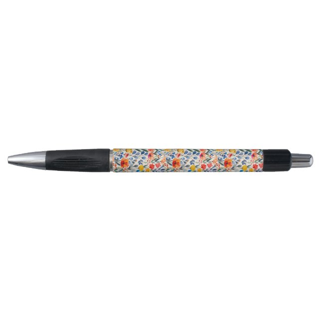 Watercolor Spring Wildflowers Background-99034 Pen (Front)