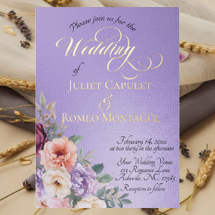 Watercolor Spring Wildflowers - Blue Lilac