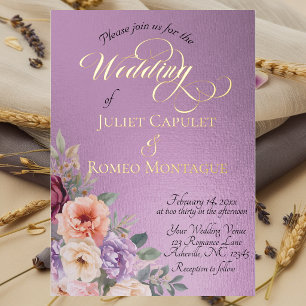 Watercolor Spring Wildflowers - Lavender