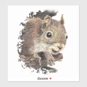 Watercolor Squirrel Animal  Nature Art
