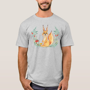 Watercolor Squirrel  T-Shirt