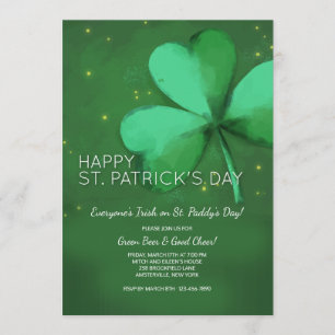 Watercolor St. Patrick's Day Invitation