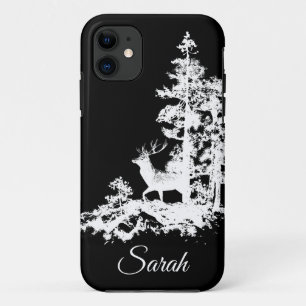 Watercolor Stag Deer Animal Nature Art Customize iPhone 11 Case