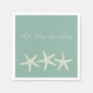 Watercolor Starfish Trio Napkin