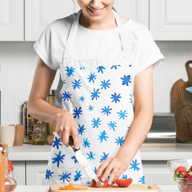 Watercolor stars - blue apron (Creator Uploaded)