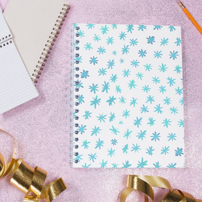 Watercolor stars - turquoise notebook (Creator Uploaded)