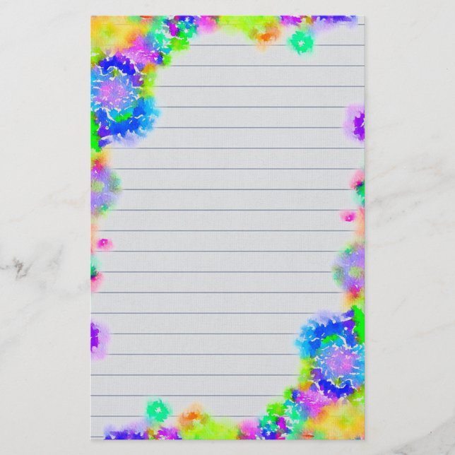 Watercolor Stationery (Front)