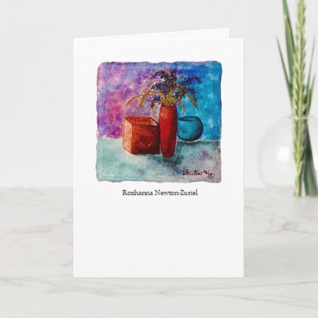 Watercolor Still Life greeting card (Front)