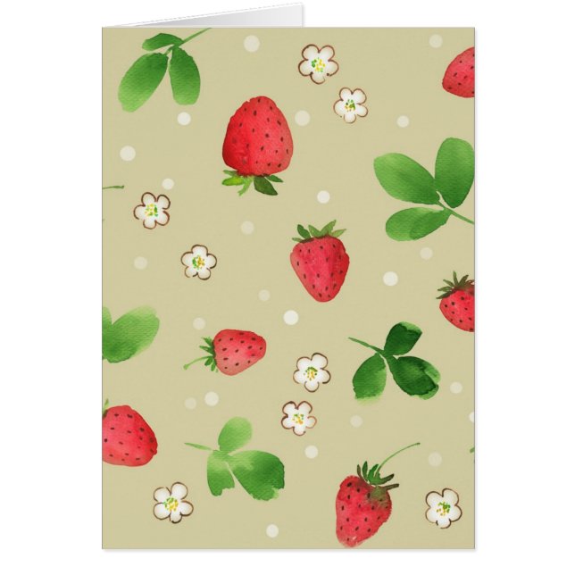 Watercolor strawberries pattern (Front)